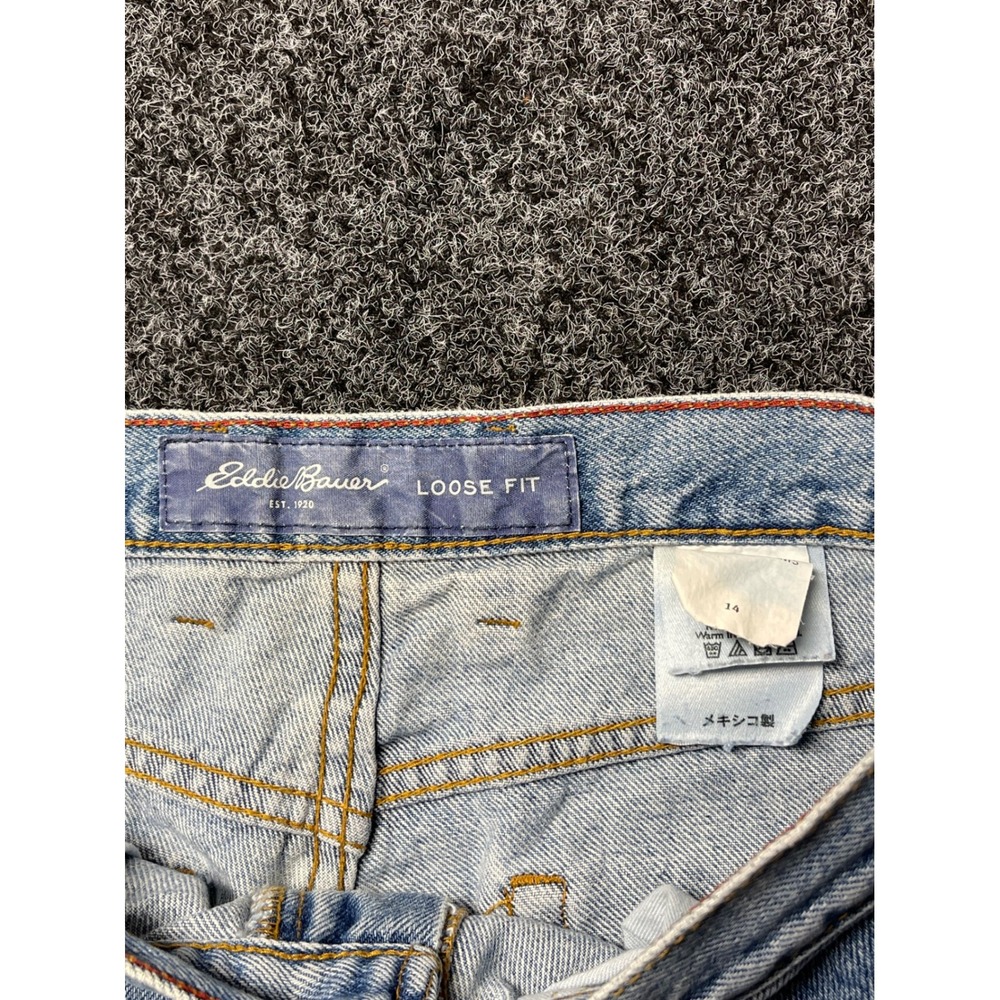 Eddie Bauer Loose Fit Jeans Mens 33x30 Light Wash Denim High Rise Straight Leg - Picture 2 of 7
